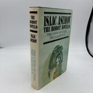 The Robot Novels Isaac Asimov Book Club Edition Hardcover Caves Sun 1957 Vintage